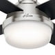 preview thumbnail 14 of 21, Hunter 44" Dempsey Flush Mount Ceiling Fan with LED Light, Handheld Remote - Modern, Contemporary, Transitional, Industrial