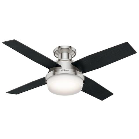 Hunter 44" Dempsey Low-profile Ceiling Fan with LED Light Kit and Handheld Remote