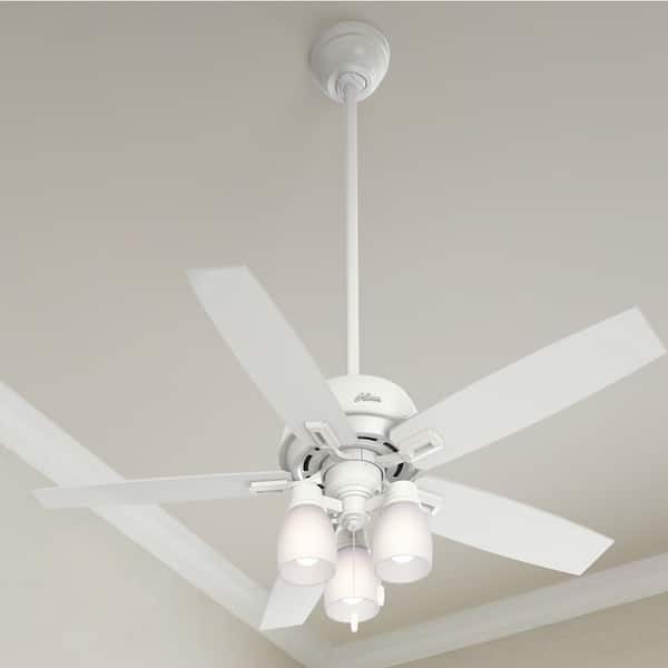 Hunter Fan Donegan Collection 52 Inch Fresh White With 5 Donegan Collection 52 Inch Fresh White
