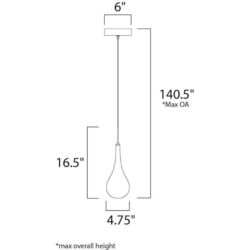 Maxim Lighting Larmes LED-Single Pendant
