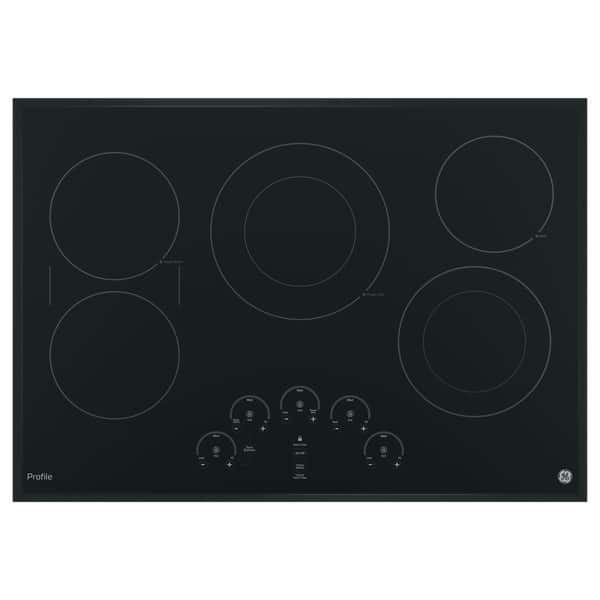 Shop Ge Profile Black Ceramic Metal 30 Inch Smoothtop Electric