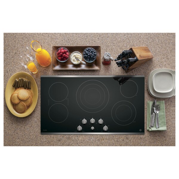 GE Profile 36-inch Electric Cooktop - 19052803 - Overstock.com Shopping ...