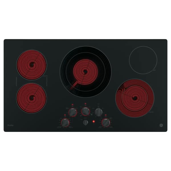 Shop Ge Profile 36 Inch Electric Cooktop Free Shipping Today