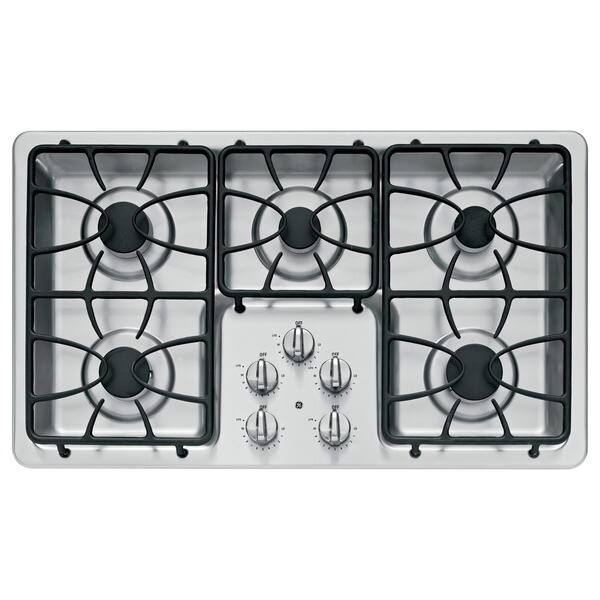 Shop Ge 36 Inch Gas Cooktop Free Shipping Today Overstock