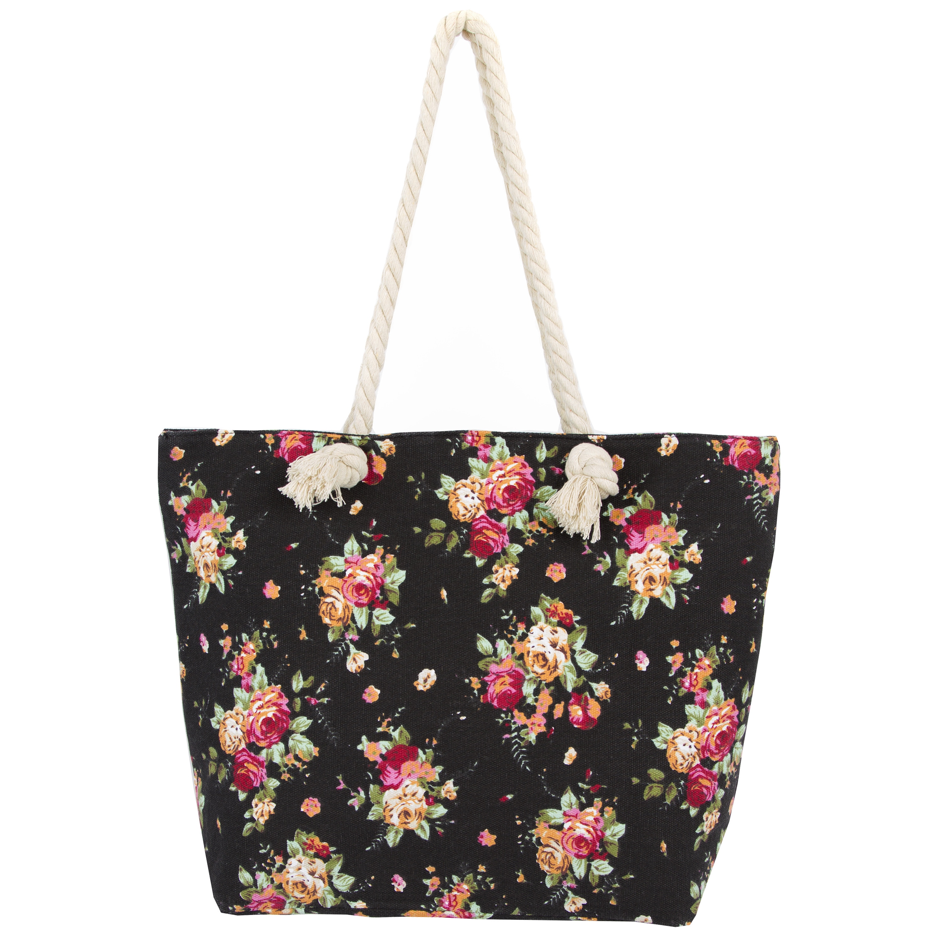 floral canvas bag
