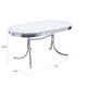 Coaster Company White Oval Retro Style Dining Table - Thumbnail 4