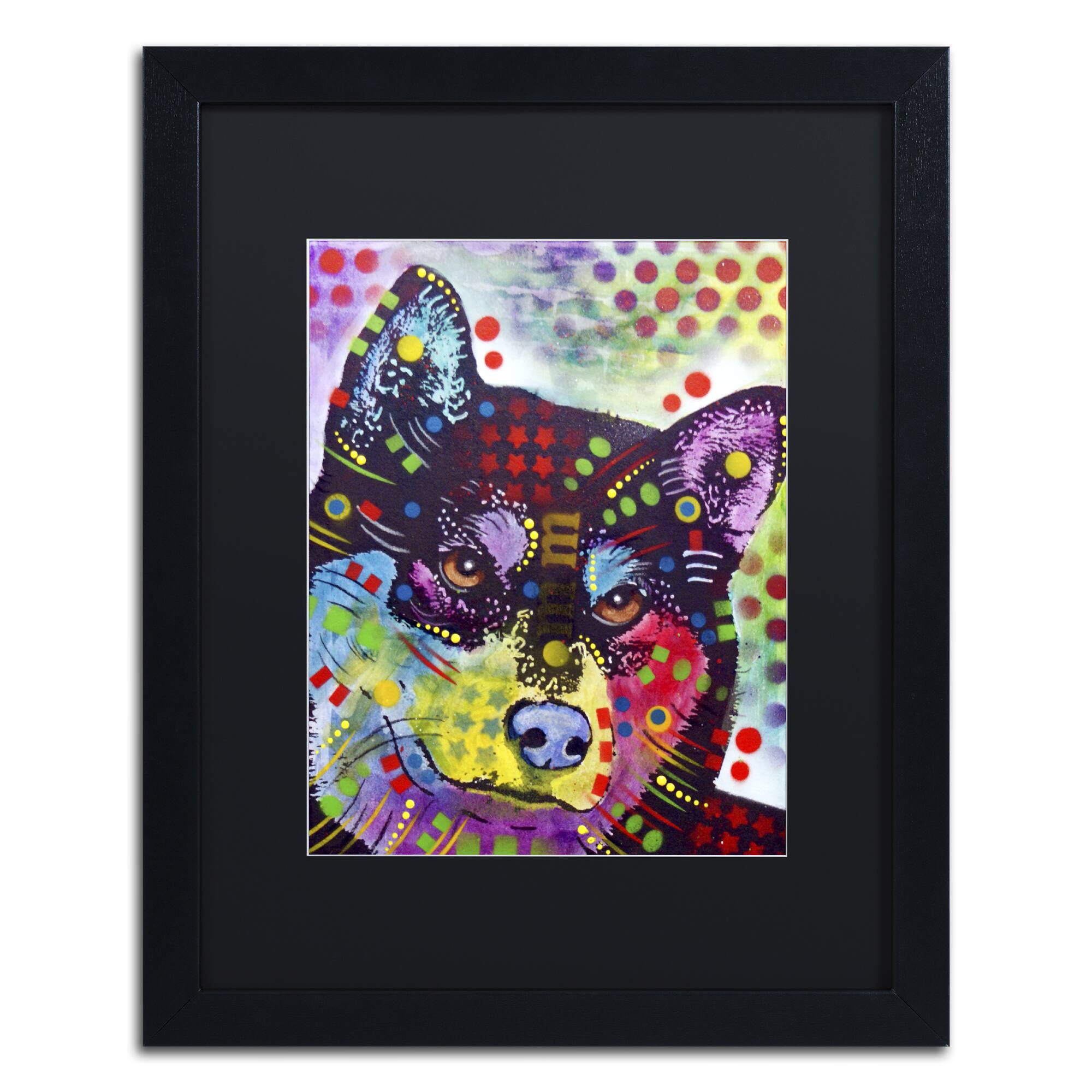 Dean Russo 'Shiba Inu' Matted Framed Art - Bed Bath & Beyond - 12206386