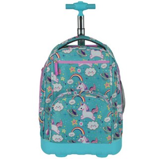 unicorn rolling backpack