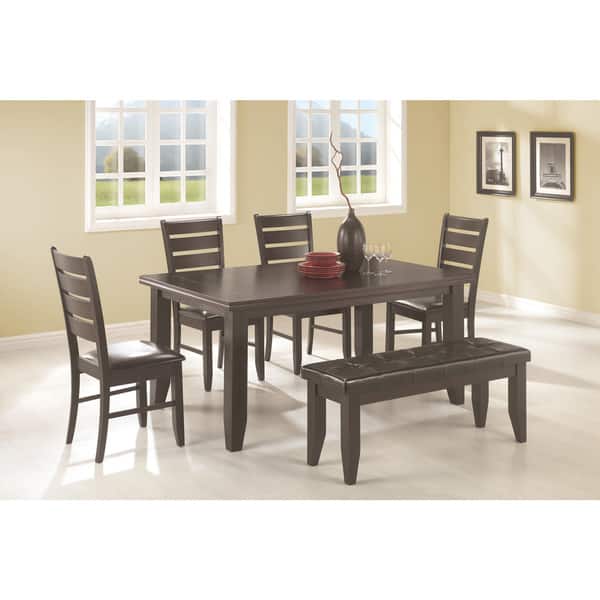 Coaster Company Cappuccino Dining Table 42 X 30 X 66 Overstock 12206469