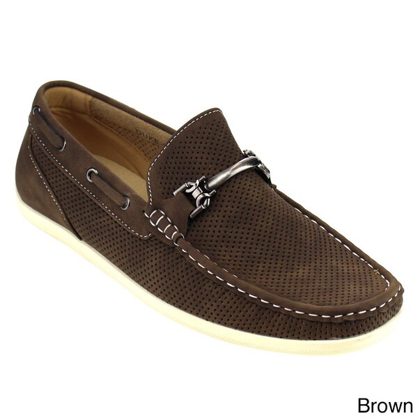 mens perforated loafers