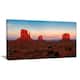 Sunset in Monument Valley - Landscape Art Print Canvas - Multi-color ...