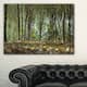 Dense Rubber Tree Plantation - Landscape Art Print Canvas - Green - Bed ...