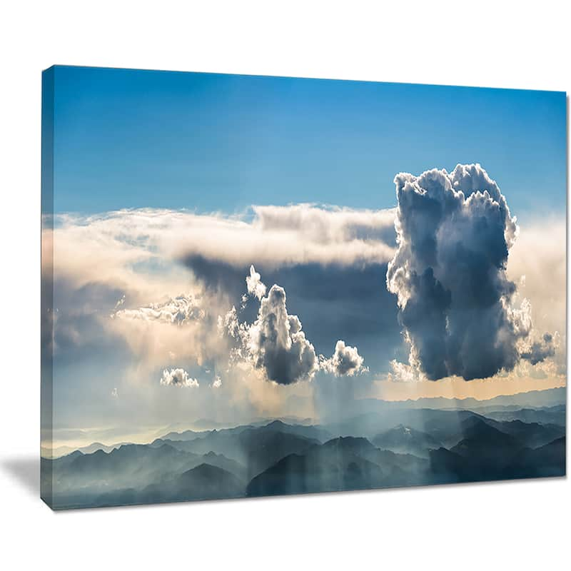 Heavy Clouds in Sky Panoramic View - Landscape Art Canvas Print - Multi ...