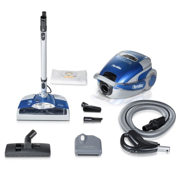 Prolux TerraVac Blue 5-speed Quiet Vacuum Cleaner with Sealed HEPA Filter and Upgraded Head
