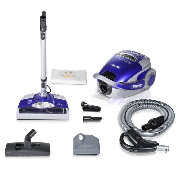 Prolux TerraVac LIMITED EDITION 5-speed Quiet Canister Vacuum Cleaner Sealed HEPA Filter & Deluxe Head