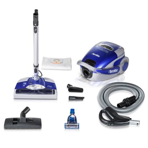 Prolux TerraVac LIMITED EDITION 5-speed Quiet Canister Vacuum Cleaner Sealed HEPA Filter & Deluxe Head