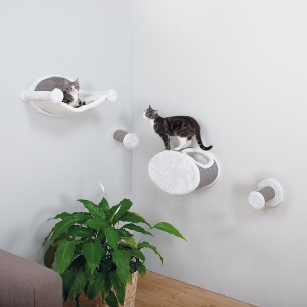 Trixie Sisal Wall-Mounted Cat Lounging and Scratcher Set