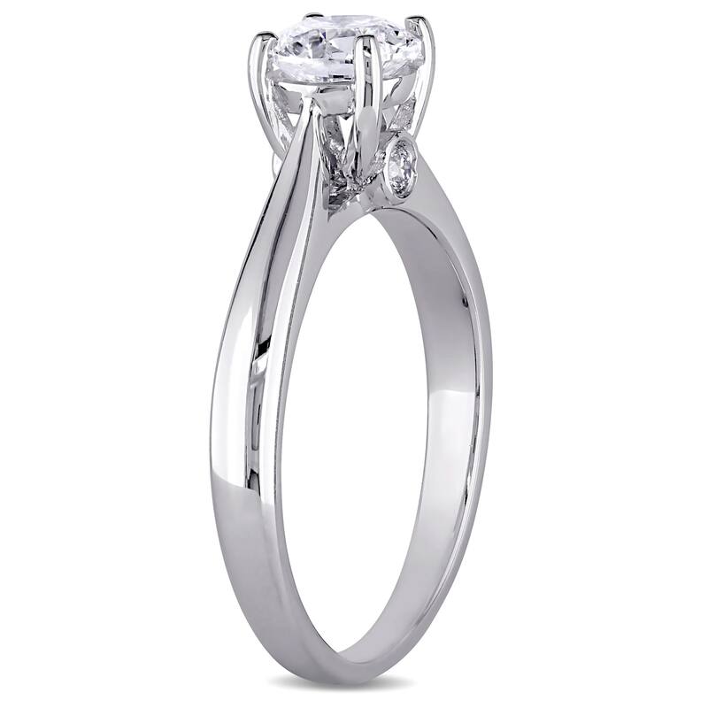 Miadora Signature Collection 18k White Gold 3/4ct TDW Certified Diamond Solitaire Engagement Ring