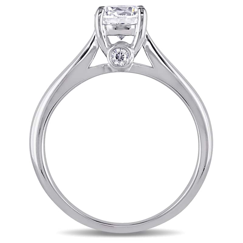 Miadora Signature Collection 18k White Gold 3/4ct TDW Certified Diamond Solitaire Engagement Ring