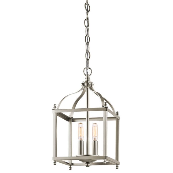 Kichler Lighting Larkin Collection 2-light Brushed Nickel Pendant - N/A