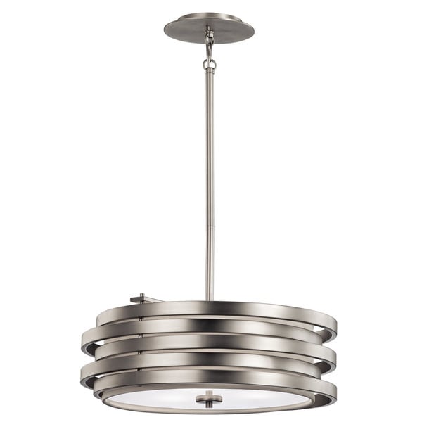 Kichler Lighting Roswell Collection 3-light Brushed Nickel Pendant