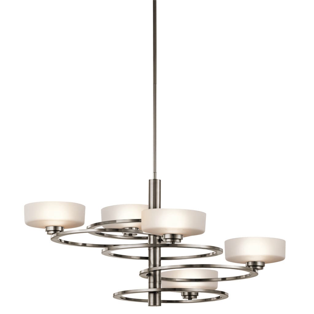 Kichler Lighting Aleeka Collection 5-light Classic Pewter Chandelier - Chandeliers For Bedrooms by Overstock.com