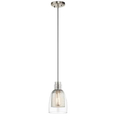 Kichler Lighting Evie Collection 1-light Brushed Nickel Mini Pendant