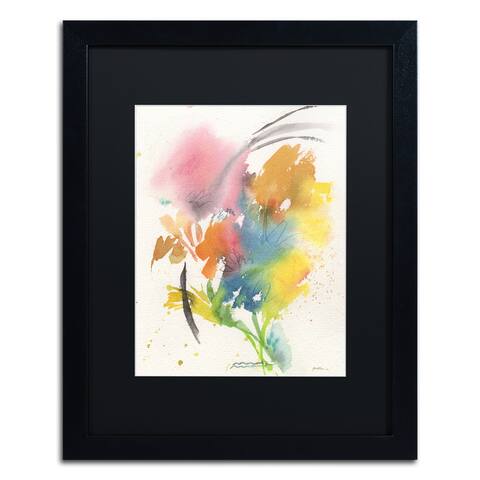 Sheila Golden 'Rainbow Bouquet' Matted Framed Art