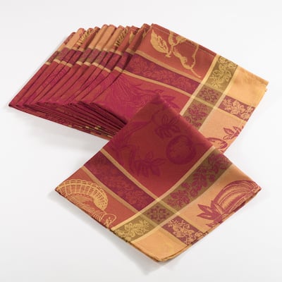 Thanksgiving Collection Jacquard Plaid Napkin (Set of 12)