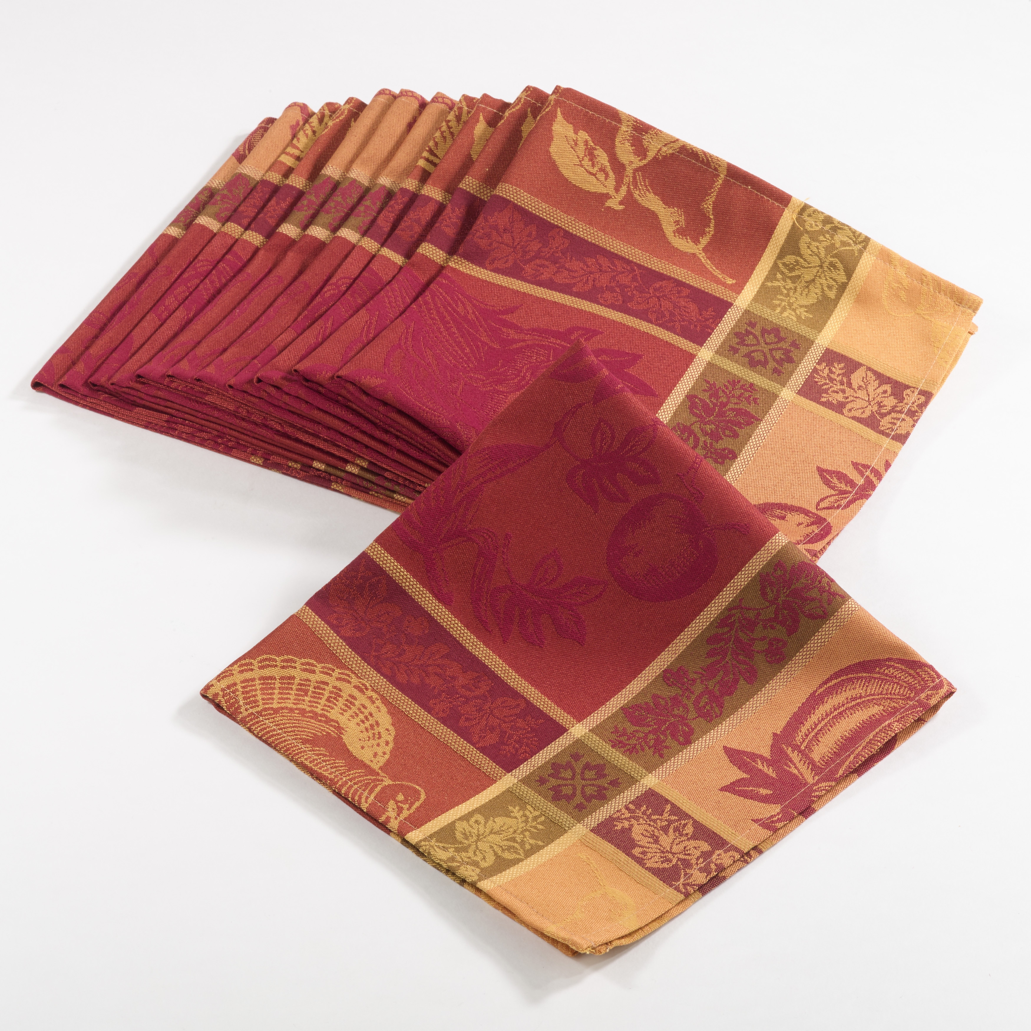 Thanksgiving Collection Jacquard Plaid Napkin (Set of 12)