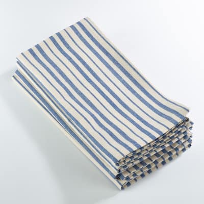 Dauphine Collection Striped Design Dinner Napkin (Set of 4)