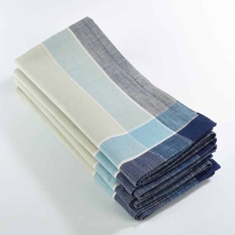 Palmaria Collection Plaid Design Dinner Napkin (Set of 4)