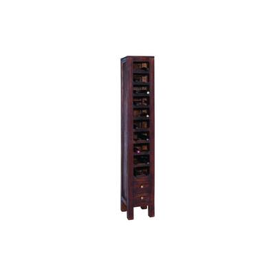 Wood Mahogany Wine Cabinet (13 inches wide x 77 inches high)