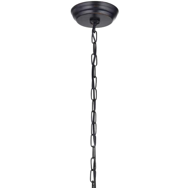 Aenna Multicolored Metal 2-tier 8-light Drum Chandelier
