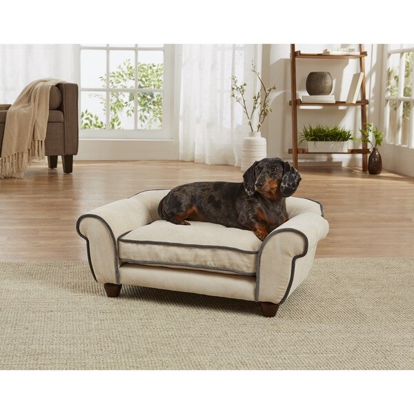 Shop Enchanted Home Pet Cleo Velvet Pet Bed Sofa Free Shipping Today