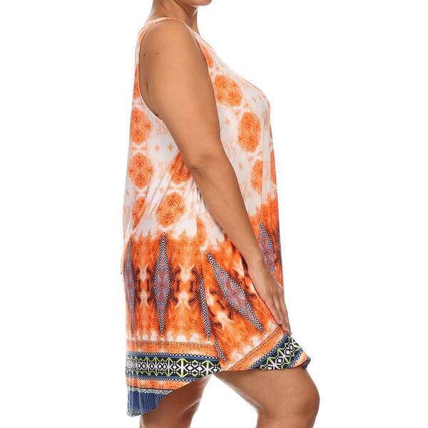 orange spandex dress
