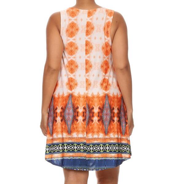 orange spandex dress