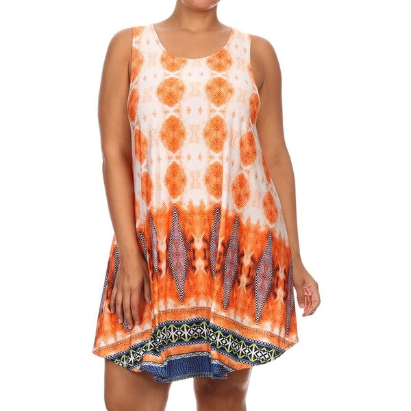 orange spandex dress