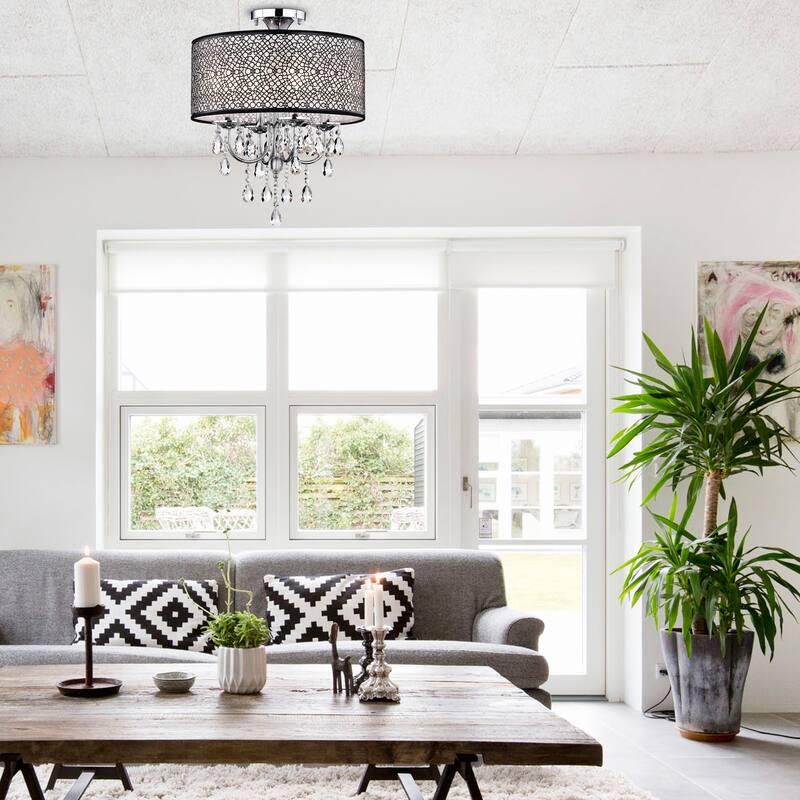 Agena 4 Light Drum Chandelier