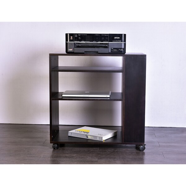 Red Cherry Wood Printer Stand Free Shipping Today