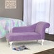 preview thumbnail 1 of 8, HomePop Diva Juvenile Accent Chair Lavender