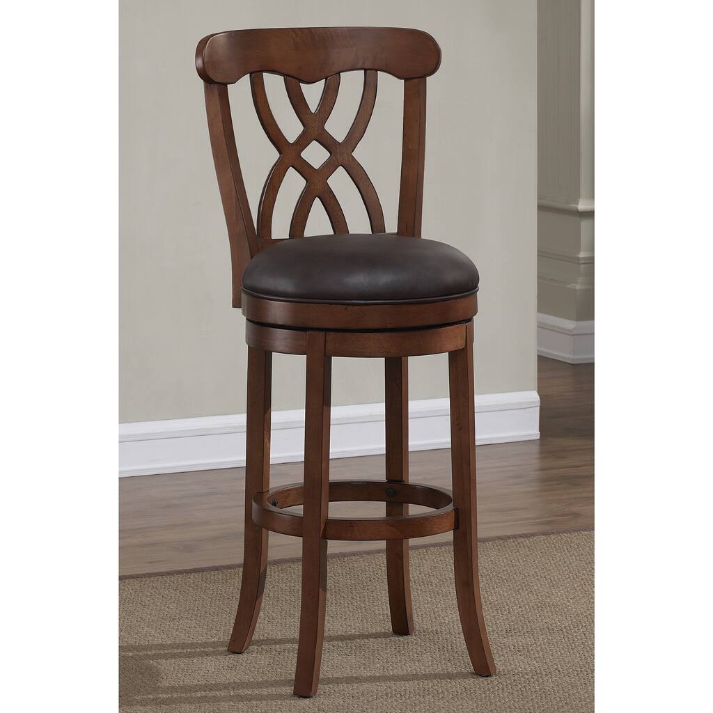 Lelia 34-inch Light Oak Swivel Tall Bar Stool - See Product Description ...