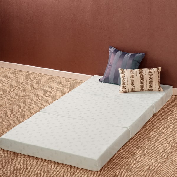 Priage By Zinus 4 Inch Tri Fold Comfort Memory Foam Mat Tri Fold Comfort Memory Foam Mat