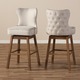 Traditional Fabric 30" Bar Stool by Baxton Studio- Set of 2 - Thumbnail 15
