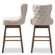Traditional Fabric 30" Bar Stool by Baxton Studio- Set of 2 - Thumbnail 11