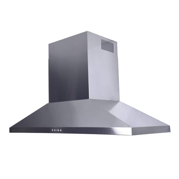 Wallmounted Chimneystyle 48inch Stainless Steel Range Hood with 860 CFM Blower Bed Bath