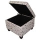 preview thumbnail 2 of 0, Kids Print Square Storage Ottoman