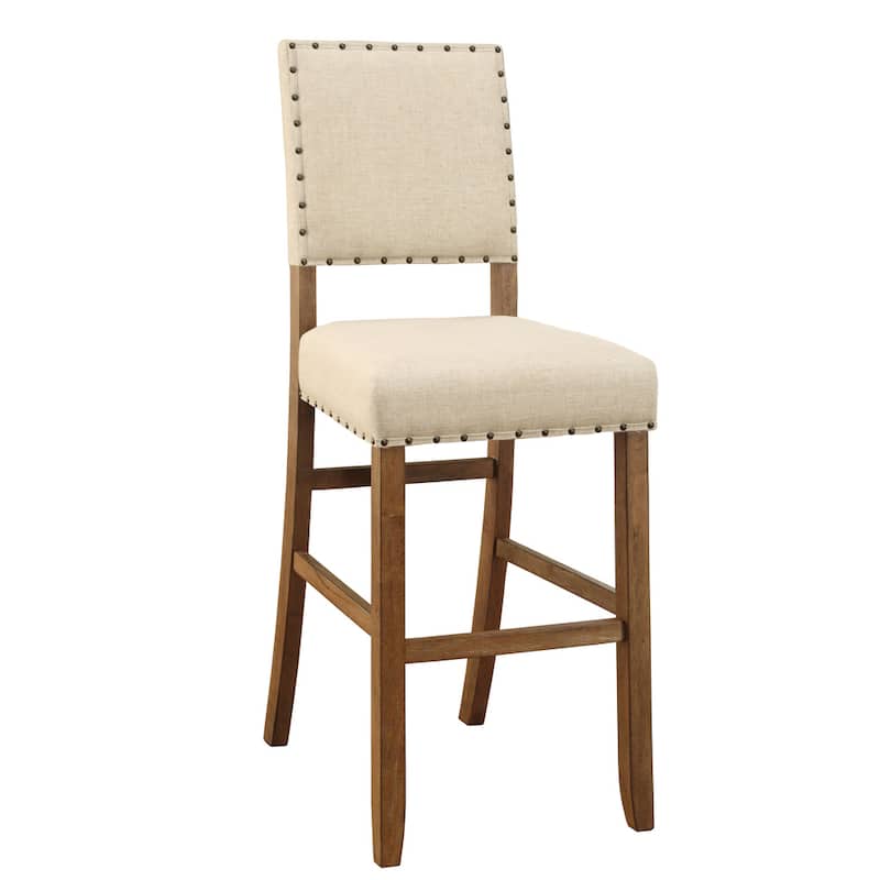 Tays Transitional Walnut Solid Wood 5-Piece Bar Set by Furniture of America