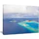 Aerial View of Maldives Island - Modern Seascape Canvas Artwork Print ...