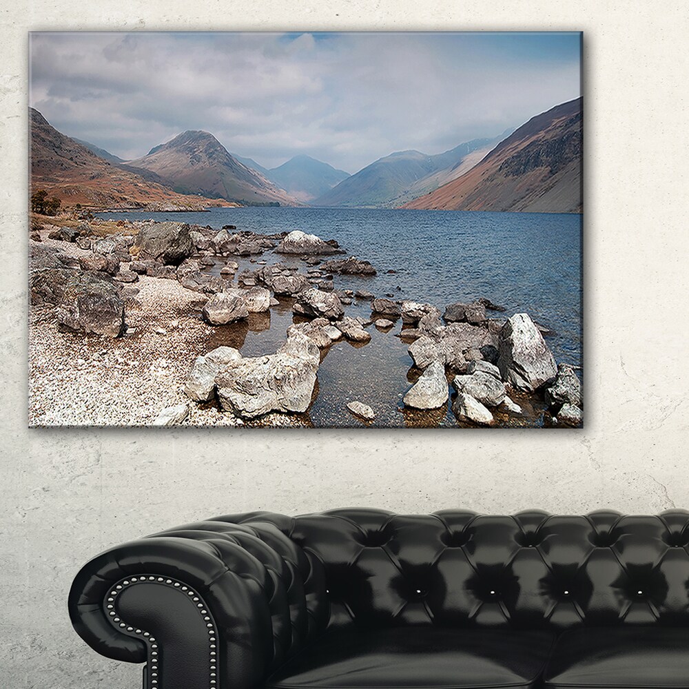 At hoppe side filosofi Rocky Wast Water in Lake District - Landscape Artwork Print on Canvas - Bed  Bath & Beyond - 12219057